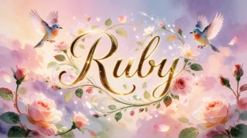 Ruby horizontal - Jardín Mágico Primaveral