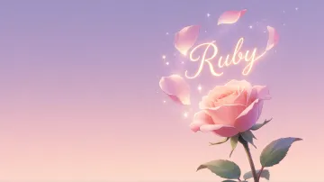 Ruby horizontal - Rosa Etérea Iluminada