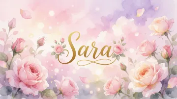 Sara horizontal - Rosas de Acuarela Mágica