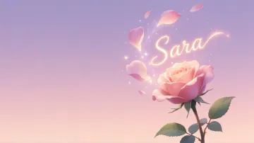 Sara horizontal - Rosa Etérea Iluminada