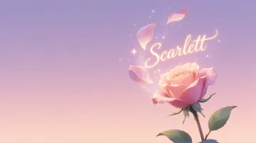 Scarlett horizontal - Rosa Etérea Iluminada