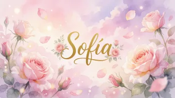 Sofia horizontal - Rosas de Acuarela Mágica