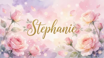 Stephanie horizontal - Rosas de Acuarela Mágica