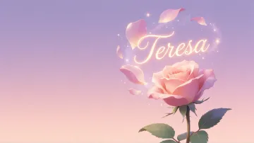 Teresa horizontal - Rosa Etérea Iluminada