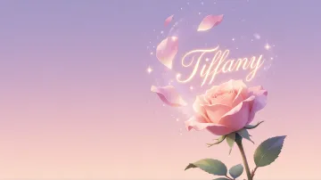 Tiffany horizontal - Rosa Etérea Iluminada