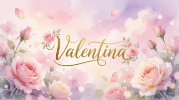 Valentina horizontal - Rosas de Acuarela Mágica