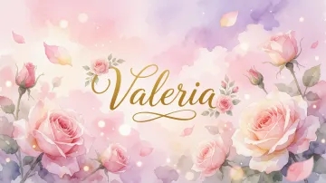 Valeria horizontal - Rosas de Acuarela Mágica