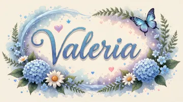Valeria horizontal - Magia en Cursiva
