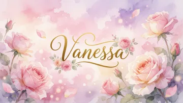 Vanessa horizontal - Rosas de Acuarela Mágica