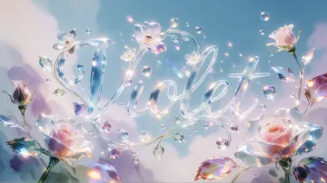 Violet horizontal - Cristal Etéreo