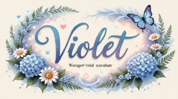 Violet horizontal - Magia en Cursiva