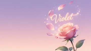Violet horizontal - Rosa Etérea Iluminada
