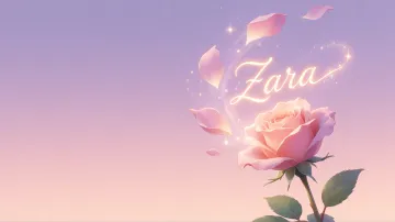 Zara horizontal - Rosa Etérea Iluminada