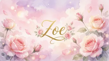 Zoe horizontal - Rosas de Acuarela Mágica