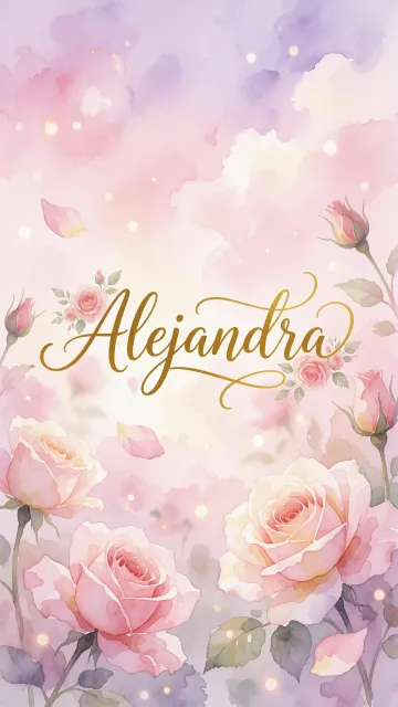 Alejandra - Rosas de Acuarela Mágica