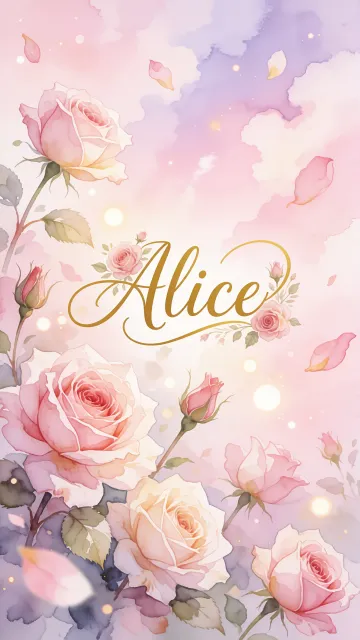 Alice - Rosas de Acuarela Mágica