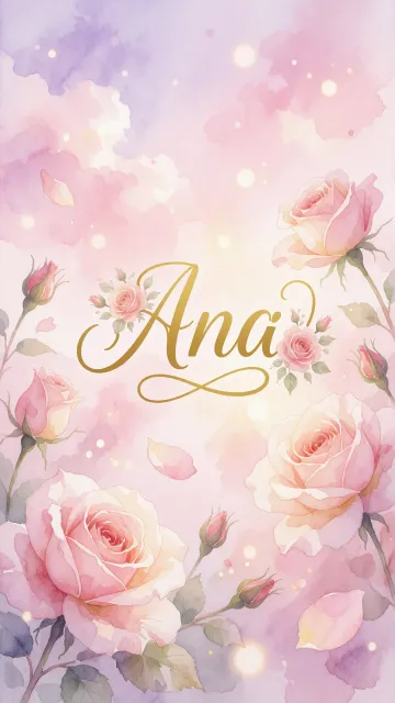 Ana - Rosas de Acuarela Mágica