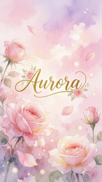 Aurora - Rosas de Acuarela Mágica
