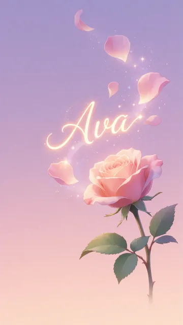 Ava - Rosa Etérea Iluminada
