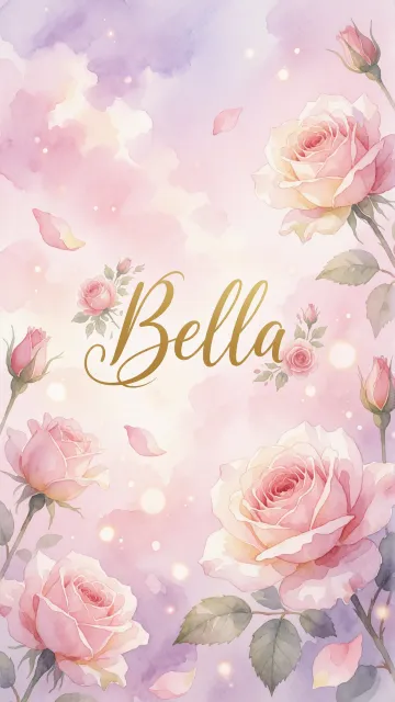 Bella - Rosas de Acuarela Mágica