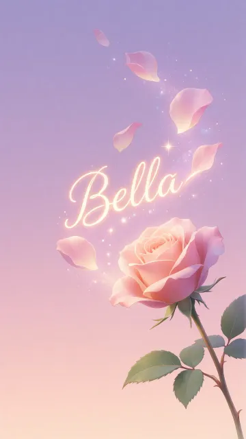 Bella - Rosa Etérea Iluminada
