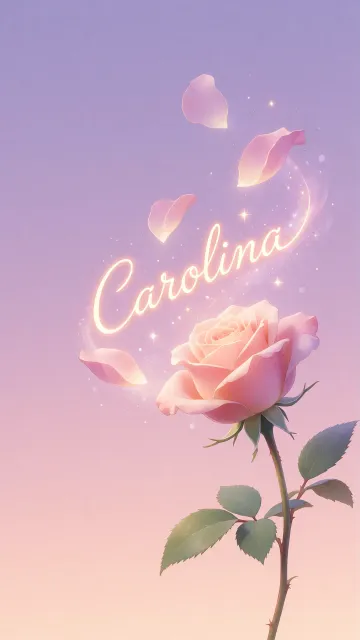 Carolina - Rosa Etérea Iluminada