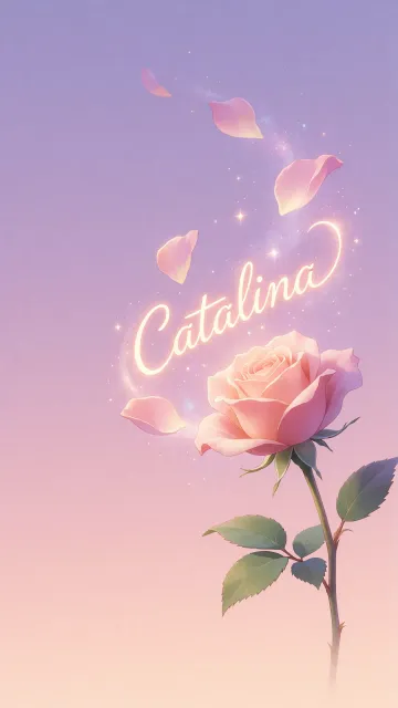 Catalina - Rosa Etérea Iluminada