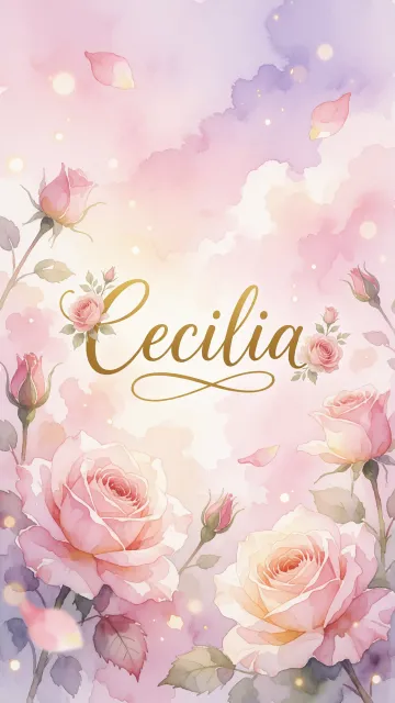 Cecilia - Rosas de Acuarela Mágica