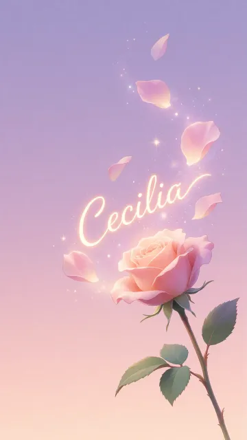 Cecilia - Rosa Etérea Iluminada