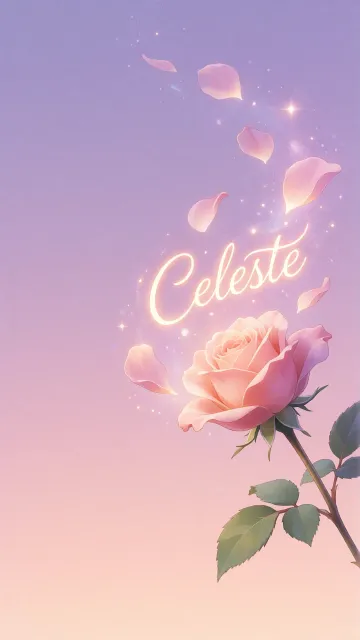 Celeste - Rosa Etérea Iluminada