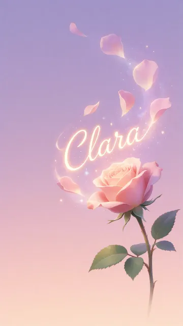 Clara - Rosa Etérea Iluminada