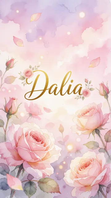 Dalia - Rosas de Acuarela Mágica