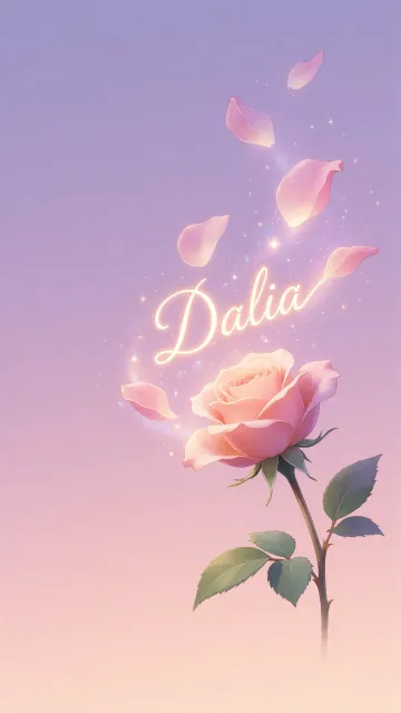 Dalia - Rosa Etérea Iluminada