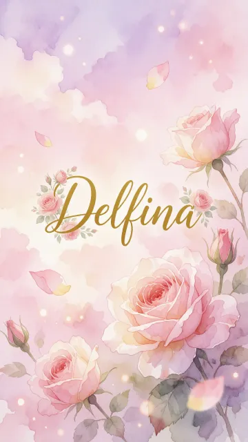 Delfina - Rosas de Acuarela Mágica