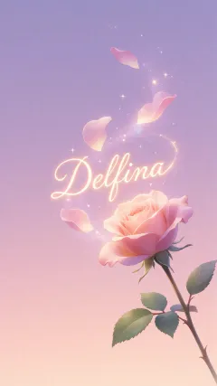 Delfina - Rosa Etérea Iluminada