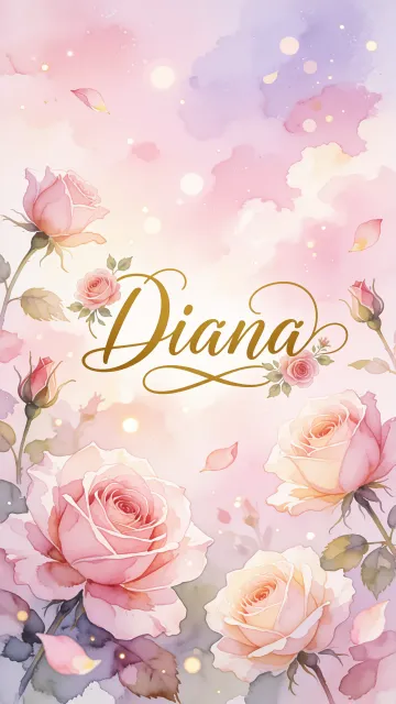 Diana - Rosas de Acuarela Mágica