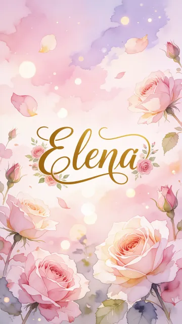 Elena - Rosas de Acuarela Mágica