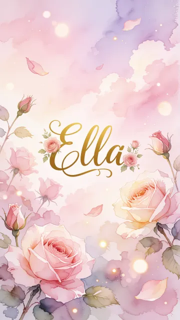Ella - Rosas de Acuarela Mágica