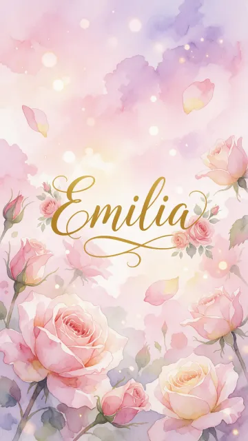 Emilia - Rosas de Acuarela Mágica