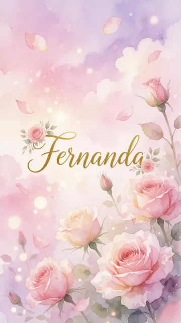 Fernanda - Rosas de Acuarela Mágica