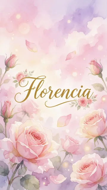 Florencia - Rosas de Acuarela Mágica