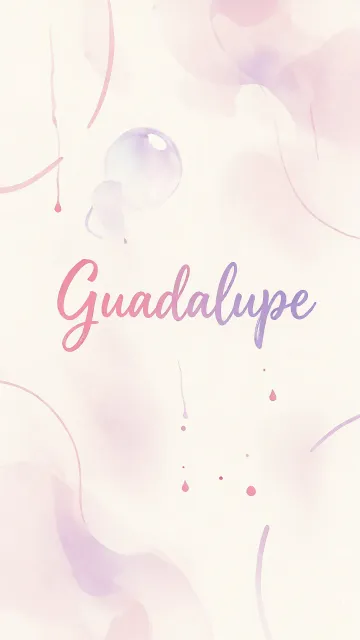 Guadalupe - Sueños en Tonos Pastel
