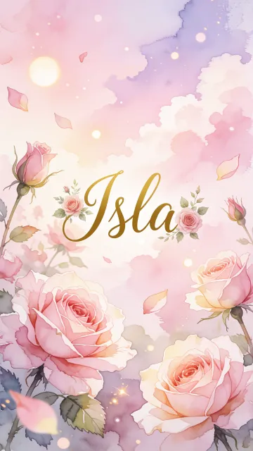 Isla - Rosas de Acuarela Mágica