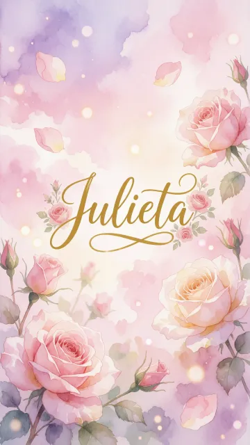 Julieta - Rosas de Acuarela Mágica