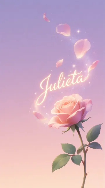 Julieta - Rosa Etérea Iluminada