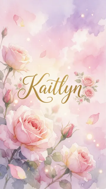 Kaitlyn - Rosas de Acuarela Mágica