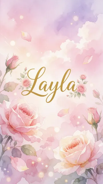 Layla - Rosas de Acuarela Mágica