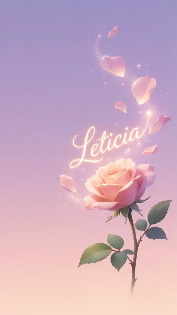 Leticia - Rosa Etérea Iluminada