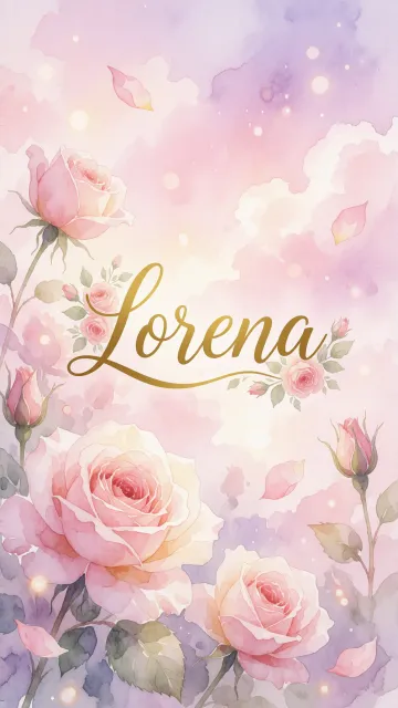 Lorena - Rosas de Acuarela Mágica