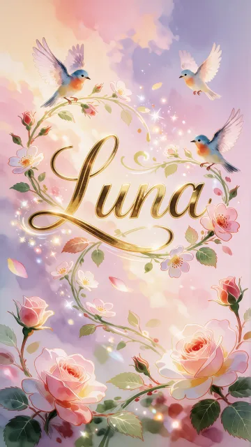 Fondo de pantalla vertical con el nombre Luna - Jardín Mágico Primaveral